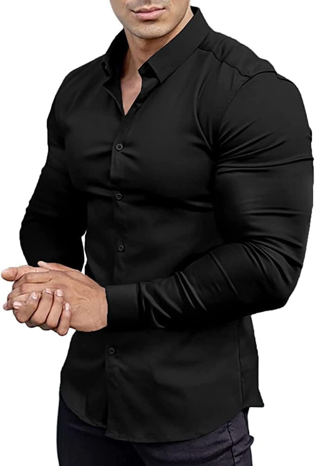 Men&#39;s Slim-Fit Wrinkle-Free Stretch Shirt