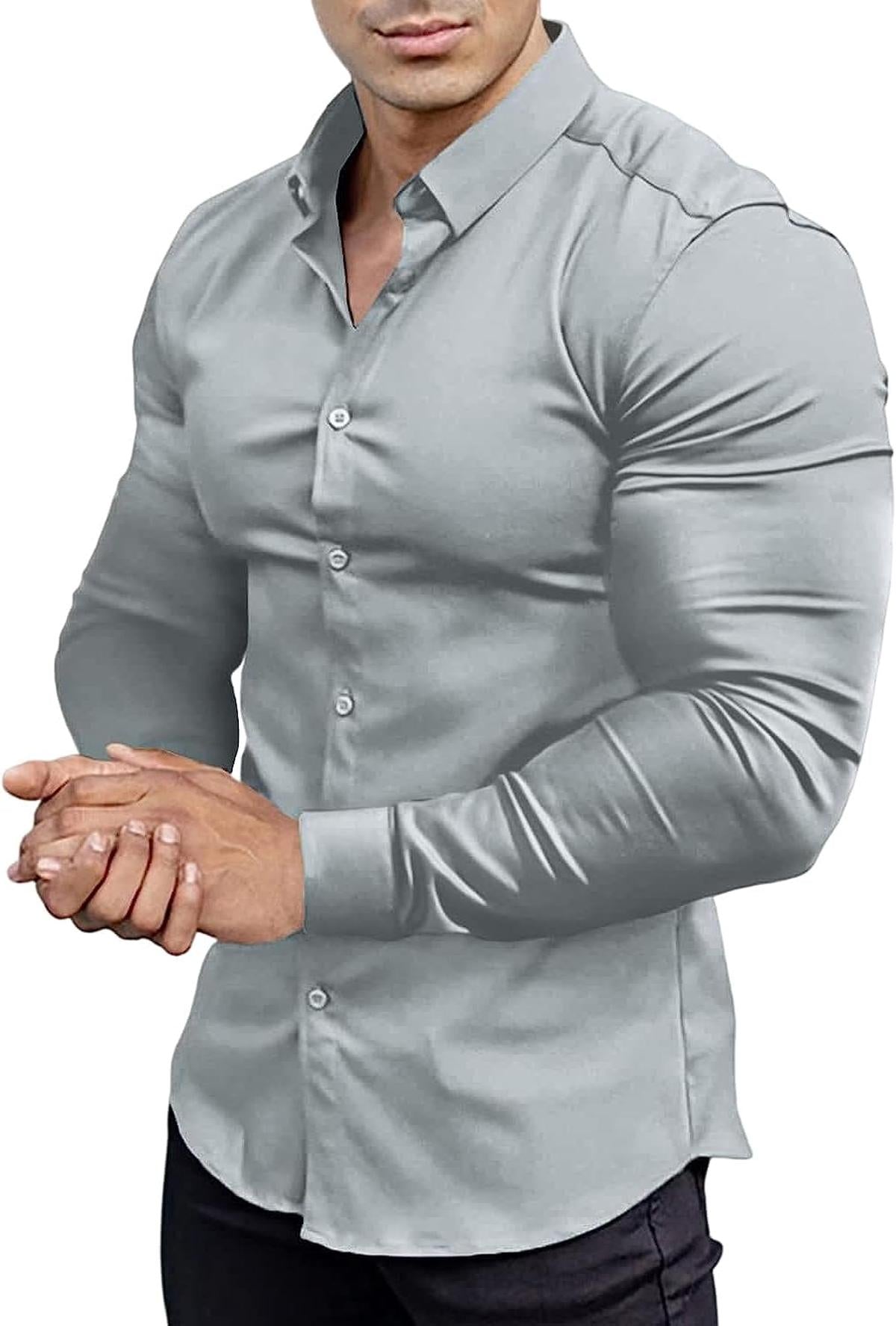 Men&#39;s Slim-Fit Wrinkle-Free Stretch Shirt