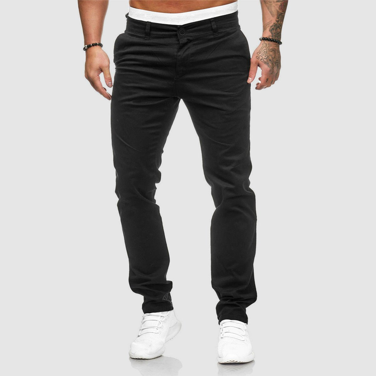 Men&#39;s Slim Straight Leg Casual Pants