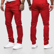 Men&#39;s Slim Straight Leg Casual Pants