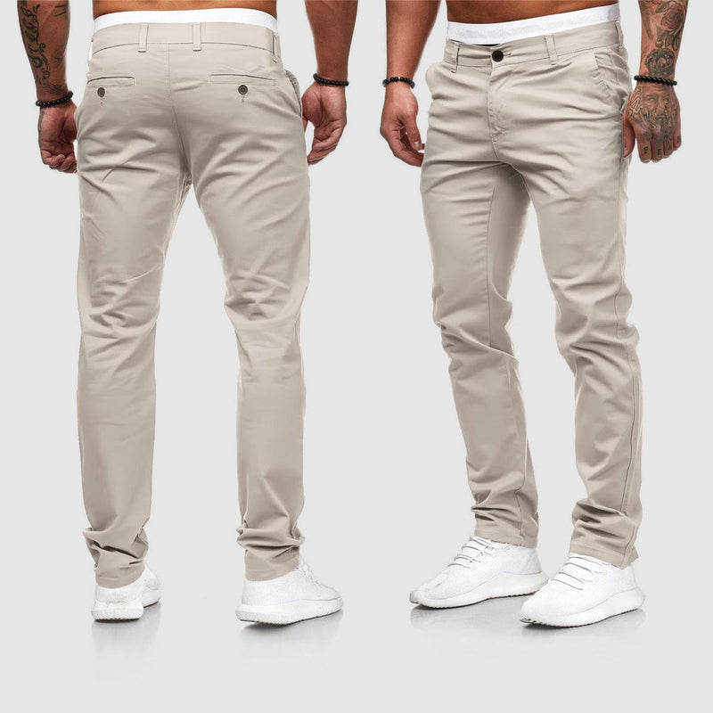 Men&#39;s Slim Straight Leg Casual Pants