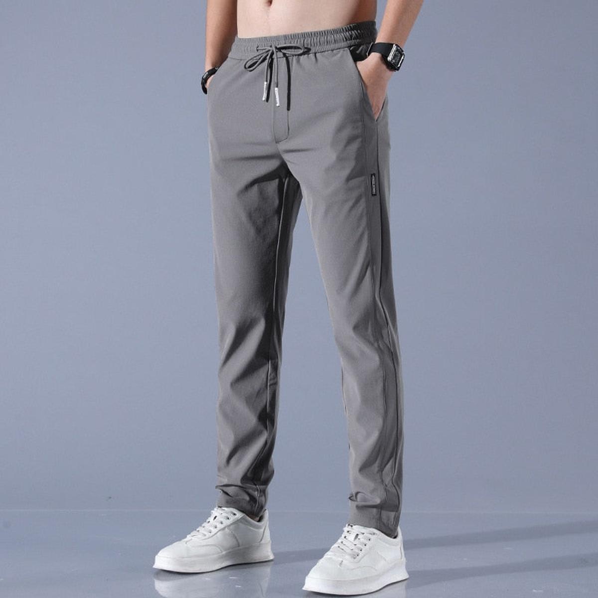 Men&#39;s Slim Tapered Jogger Pants With Pockets