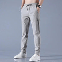Men&#39;s Slim Tapered Jogger Pants With Pockets