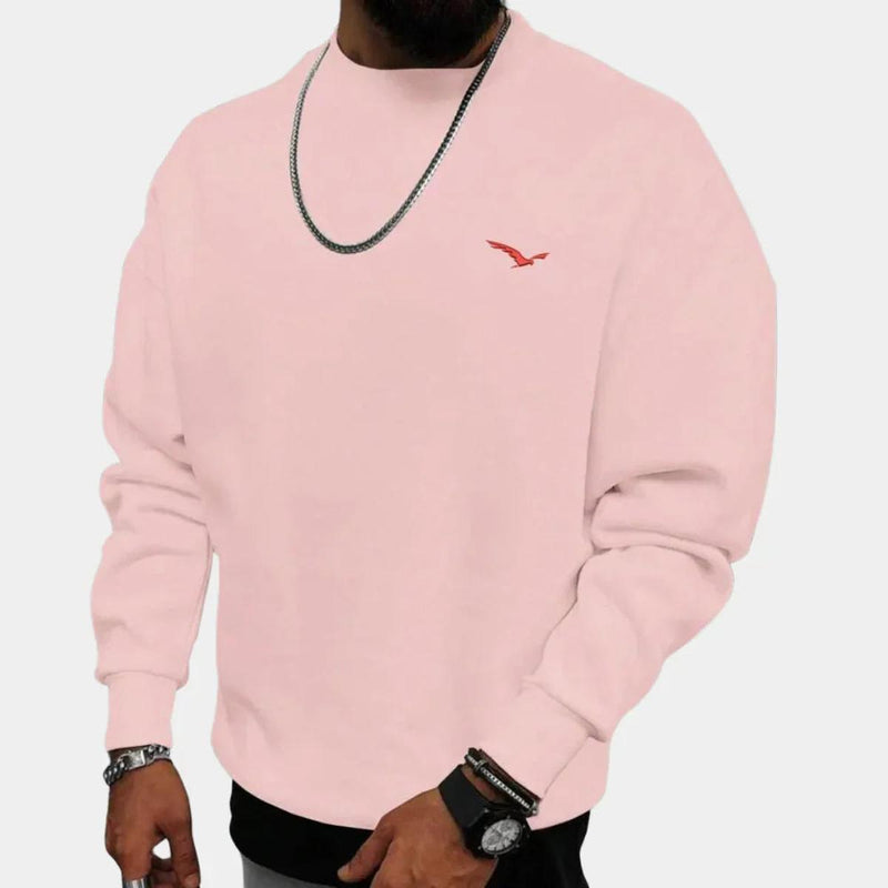 Men&#39;s Soft Cotton Blend Sweater with Relaxed Fit