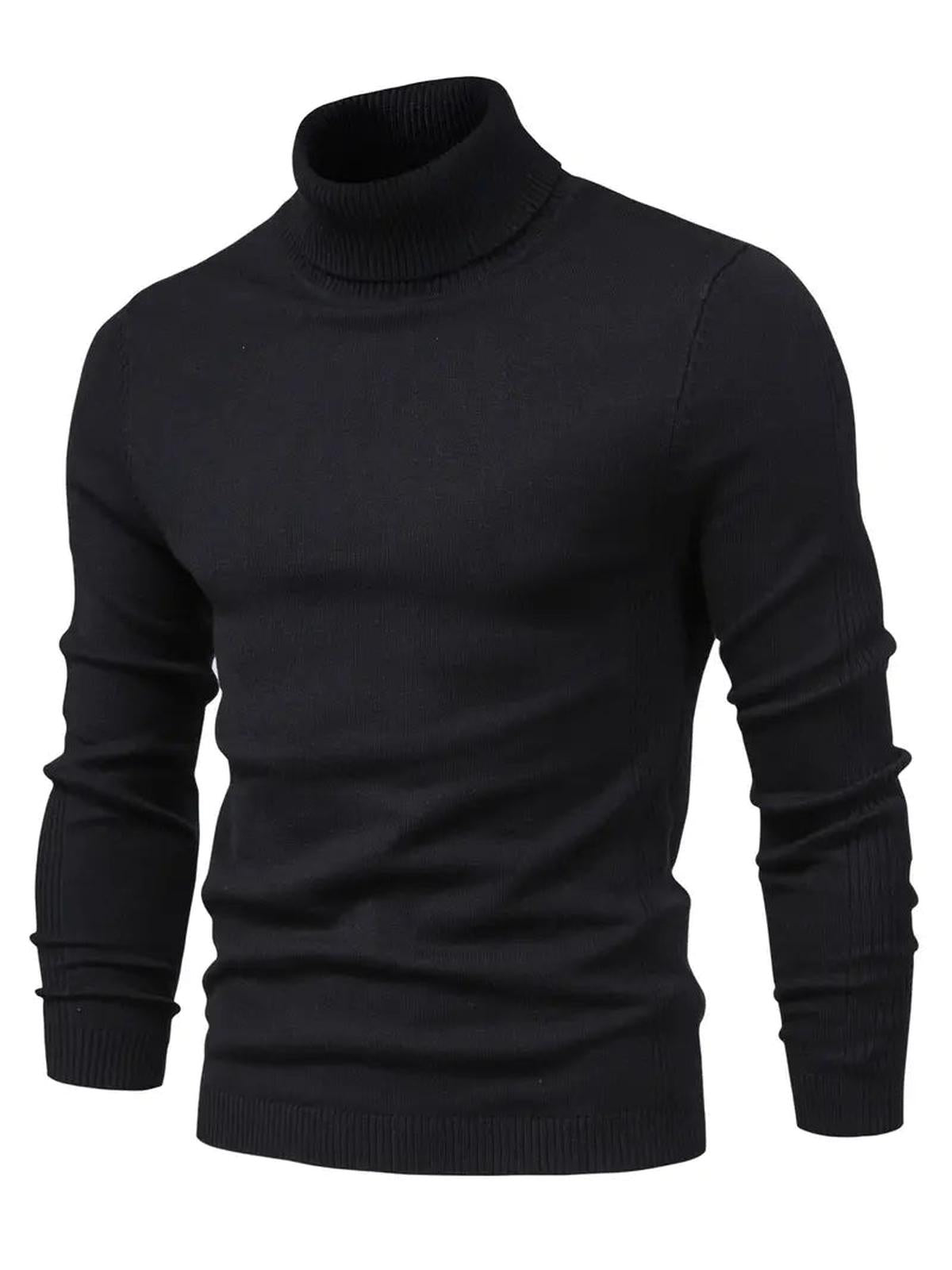 Men&#39;s Soft Knit Slim Fit Turtleneck Sweater