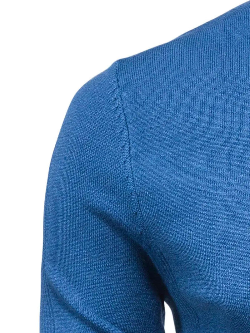 Men&#39;s Soft Knit Slim Fit Turtleneck Sweater