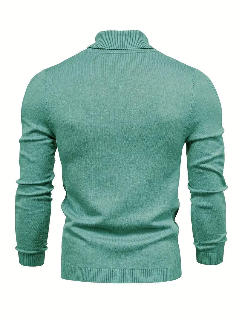 Men&#39;s Soft Knit Slim Fit Turtleneck Sweater