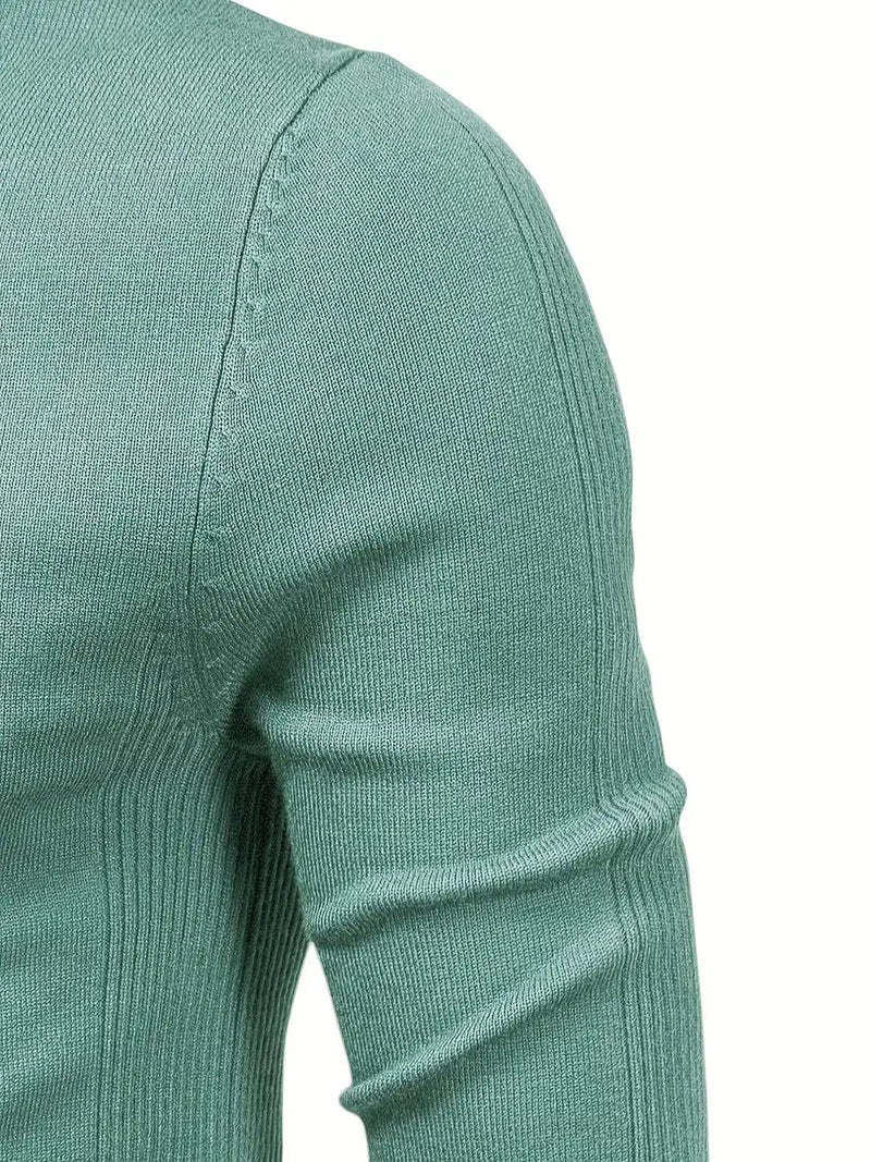 Men&#39;s Soft Knit Slim Fit Turtleneck Sweater