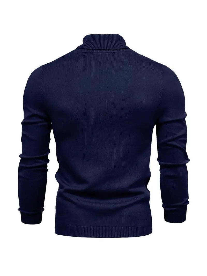 Men&#39;s Soft Knit Slim Fit Turtleneck Sweater