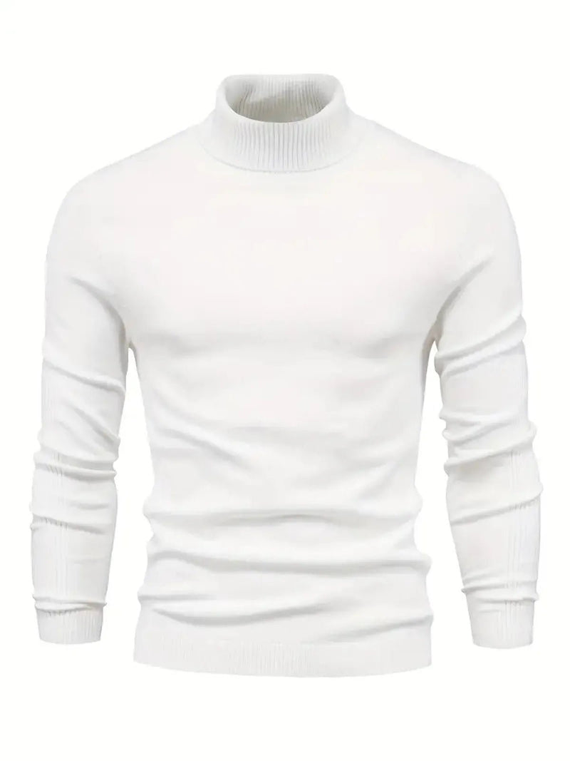 Men&#39;s Soft Knit Slim Fit Turtleneck Sweater