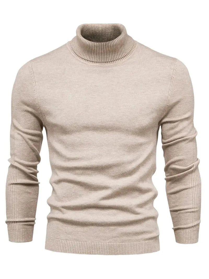 Men&#39;s Soft Knit Slim Fit Turtleneck Sweater