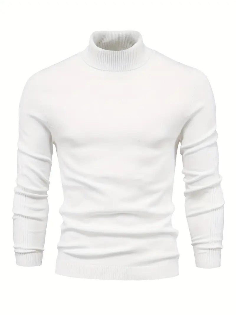 Men&#39;s Soft Knit Slim Fit Turtleneck Sweater