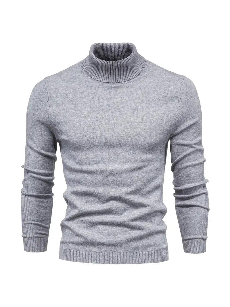 Men&#39;s Soft Knit Slim Fit Turtleneck Sweater