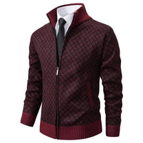 Men&#39;s Spring Geometric Pattern Zip-Up Vest