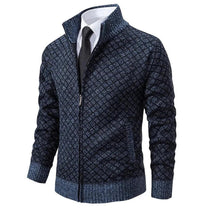 Men&#39;s Spring Geometric Pattern Zip-Up Vest