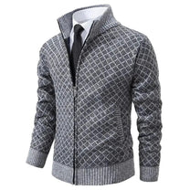 Men&#39;s Spring Geometric Pattern Zip-Up Vest