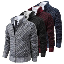Men&#39;s Spring Geometric Pattern Zip-Up Vest