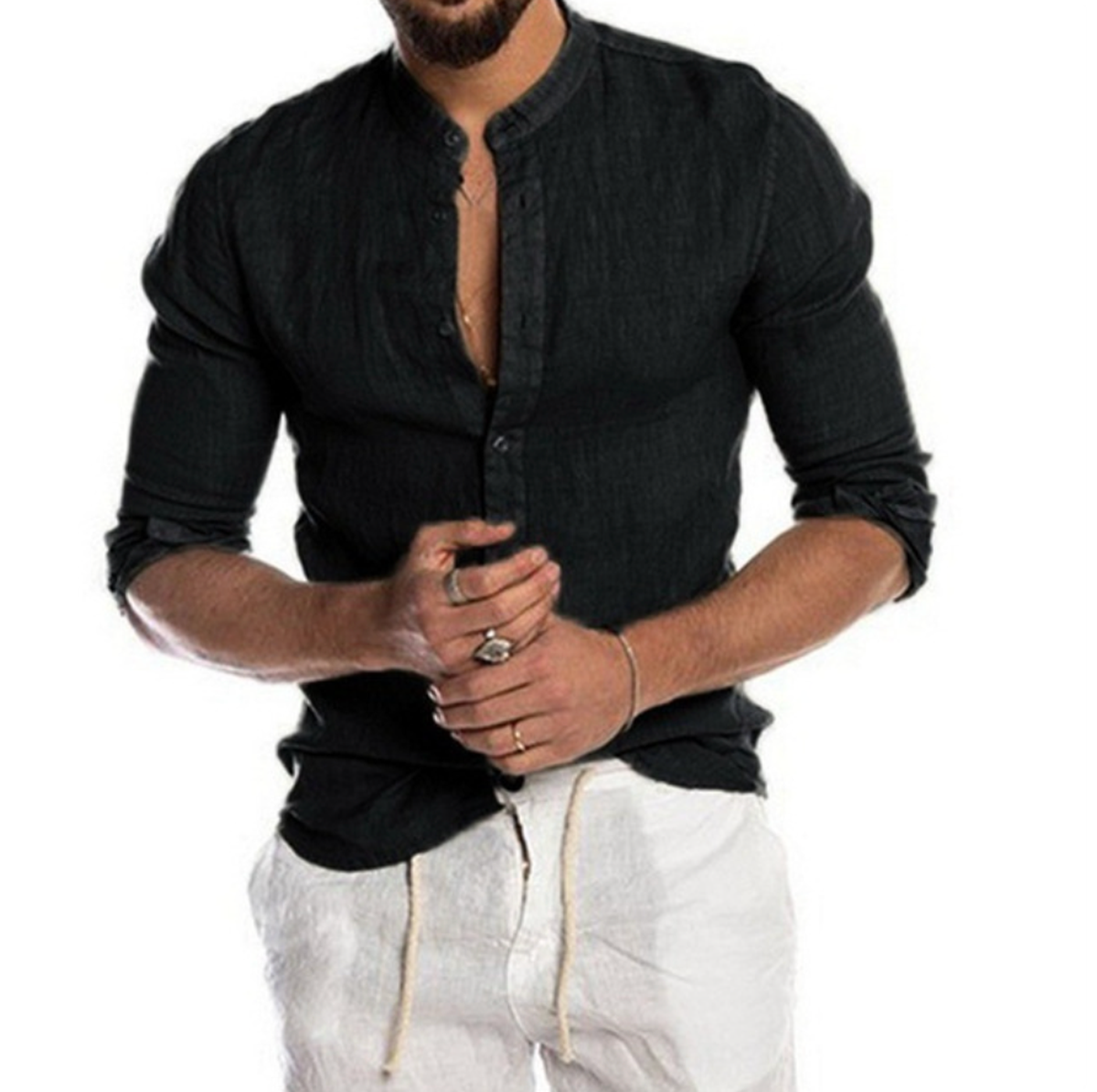 Men&#39;s Spring Linen Shirt