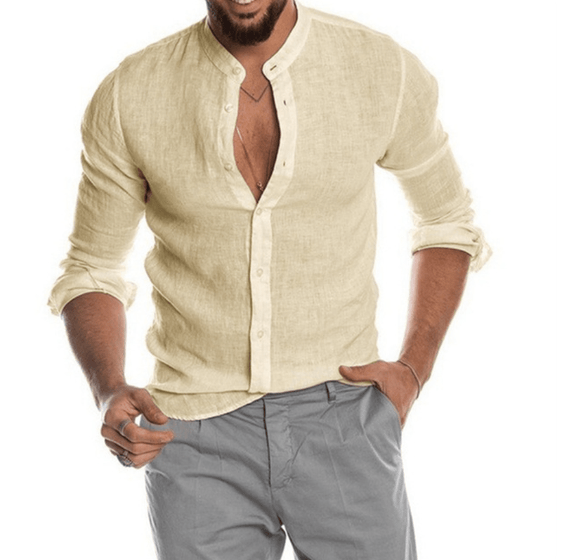 Men&#39;s Spring Linen Shirt