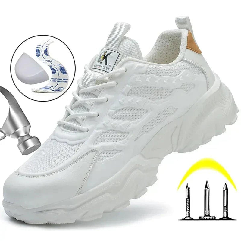 Men&#39;s Steel Toe Safety Shoes With Slip-Resistant Sole
