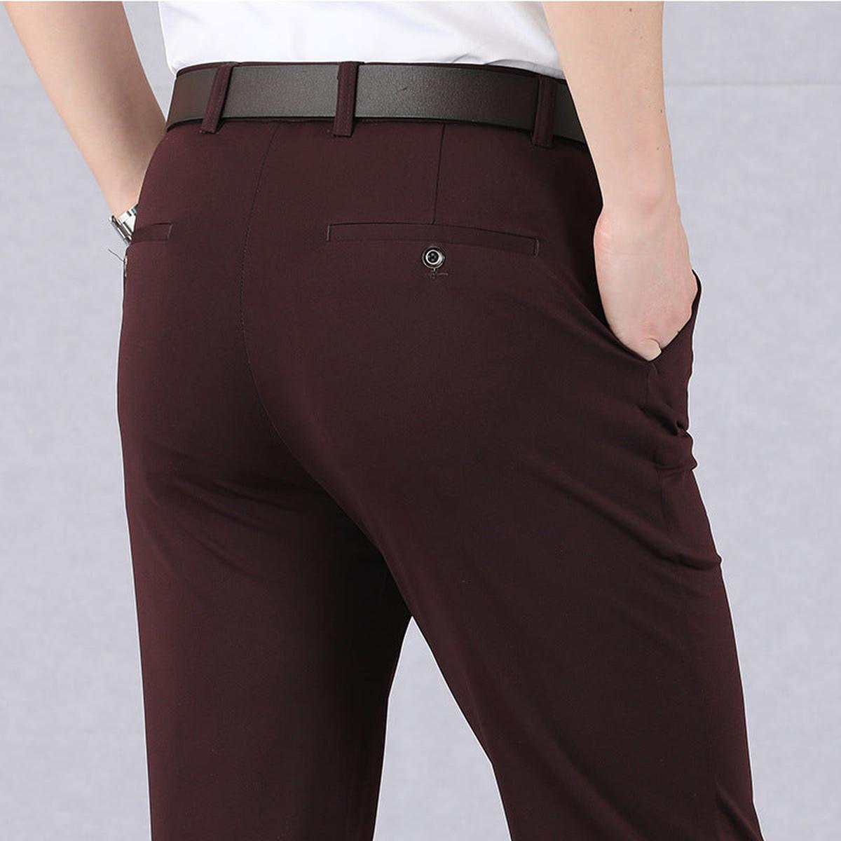 Men&#39;s Stretch Pants With Water-Resistant Fabric
