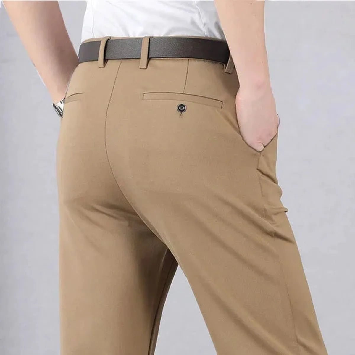 Men&#39;s Stretchy Formal Trousers