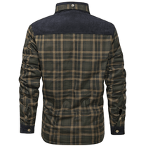 Men&#39;s Striped Flannel Jacket for Casual Wear