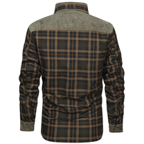 Men&#39;s Striped Flannel Jacket for Casual Wear