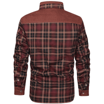 Men&#39;s Striped Flannel Jacket for Casual Wear