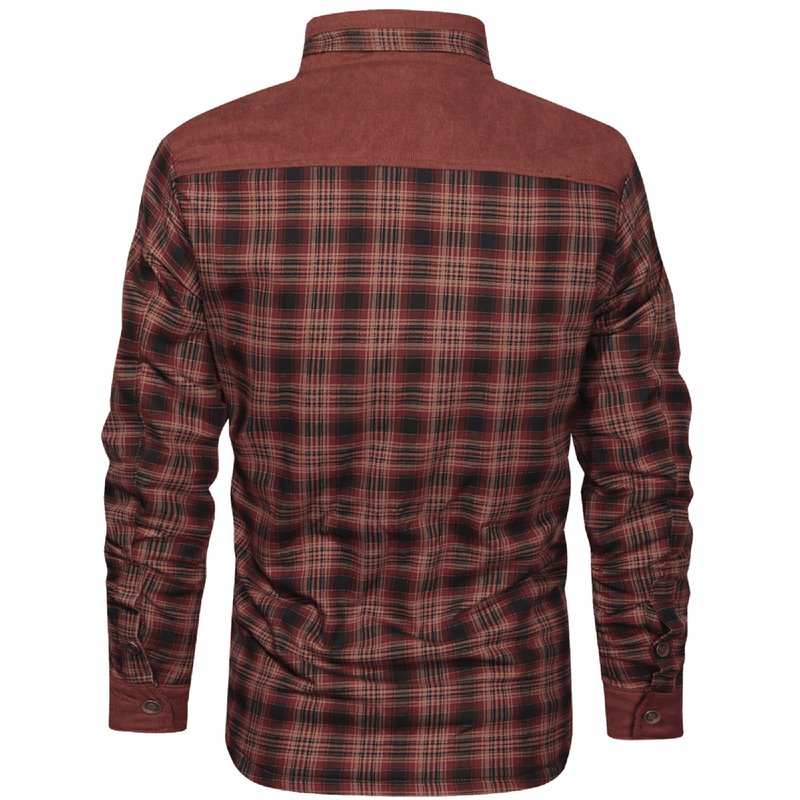 Men&#39;s Striped Flannel Jacket for Casual Wear