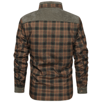 Men&#39;s Striped Flannel Jacket for Casual Wear