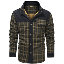 Men&#39;s Striped Flannel Jacket for Casual Wear