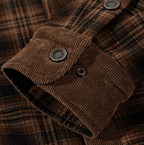 Men&#39;s Striped Flannel Jacket for Casual Wear