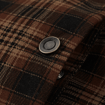 Men&#39;s Striped Flannel Jacket for Casual Wear