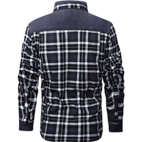 Men&#39;s Striped Flannel Jacket for Casual Wear