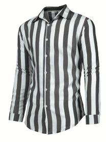 Men&#39;s Striped Long-Sleeve Shirt