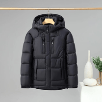 Men&#39;s Structured Fit Padded Jacket With Detachable Hood