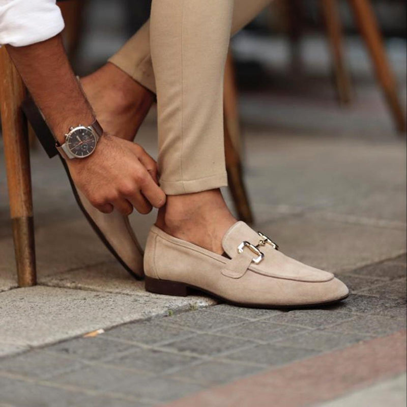 Men&#39;s Suede Horsebit Loafers