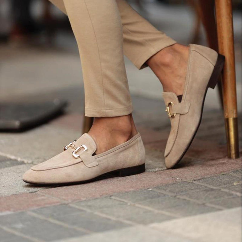 Men&#39;s Suede Horsebit Loafers