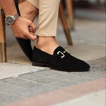 Men&#39;s Suede Horsebit Loafers