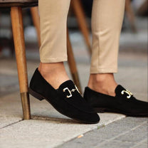 Men&#39;s Suede Horsebit Loafers