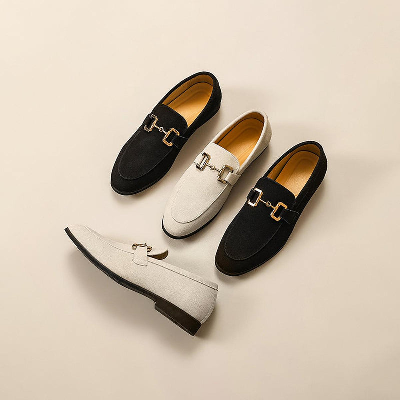 Men&#39;s Suede Horsebit Loafers
