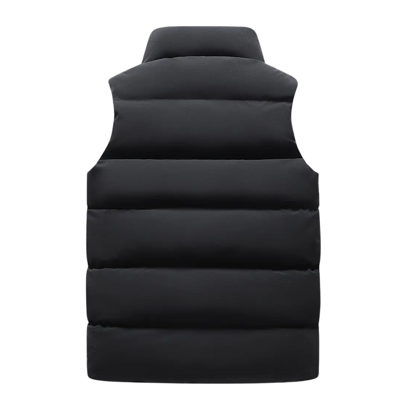 Men&#39;s Thermal Gilet With High Collar And Zip Pockets