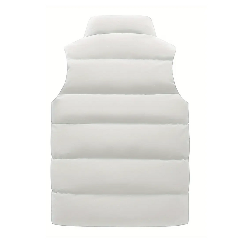 Men&#39;s Thermal Gilet With High Collar And Zip Pockets