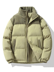Men&#39;s Thick Padded Bomber Jacket for Winter
