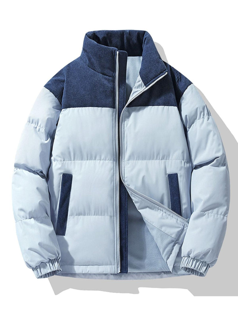 Men&#39;s Thick Padded Bomber Jacket for Winter