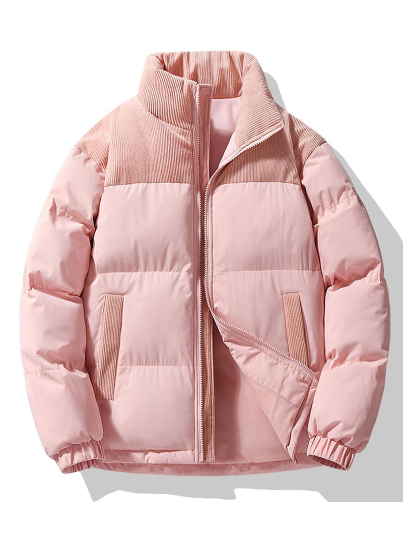 Men&#39;s Thick Padded Bomber Jacket for Winter