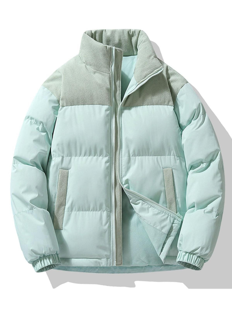 Men&#39;s Thick Padded Bomber Jacket for Winter