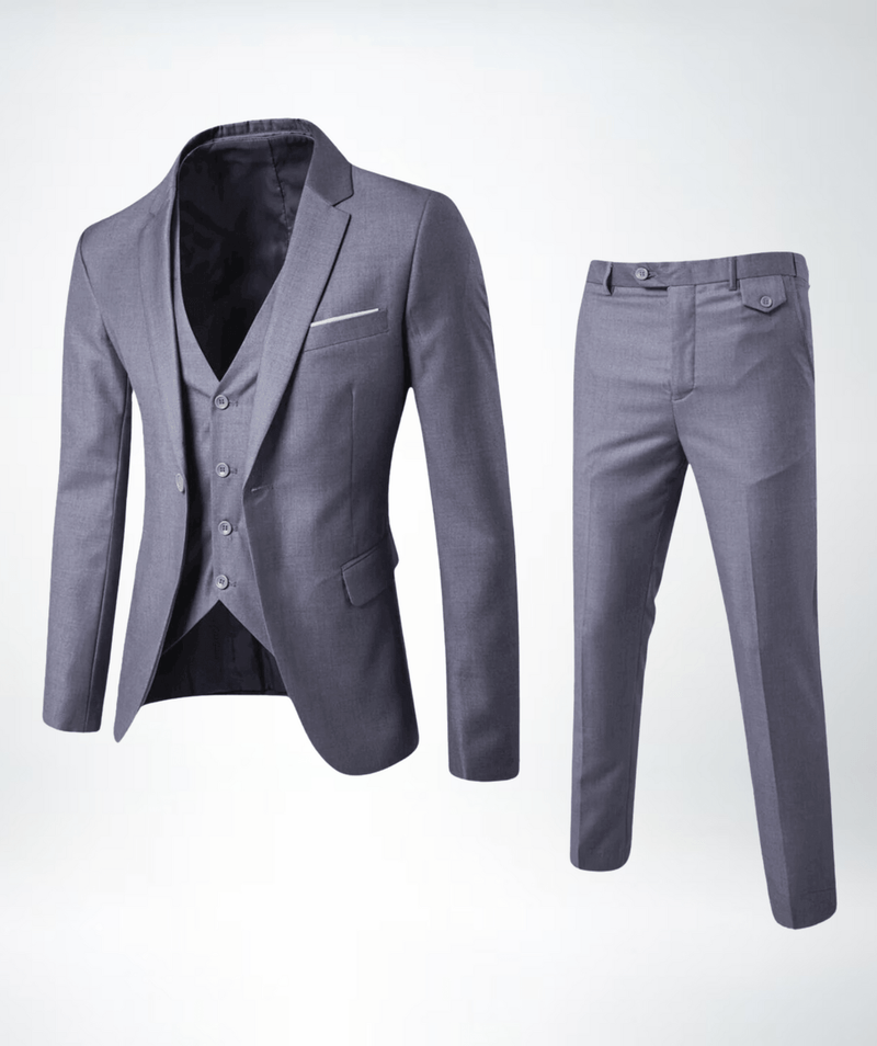 Men&#39;s Three-Piece Suit Set With Vest