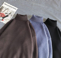 Men&#39;s Turtleneck Sweater With Elastic Cuffs